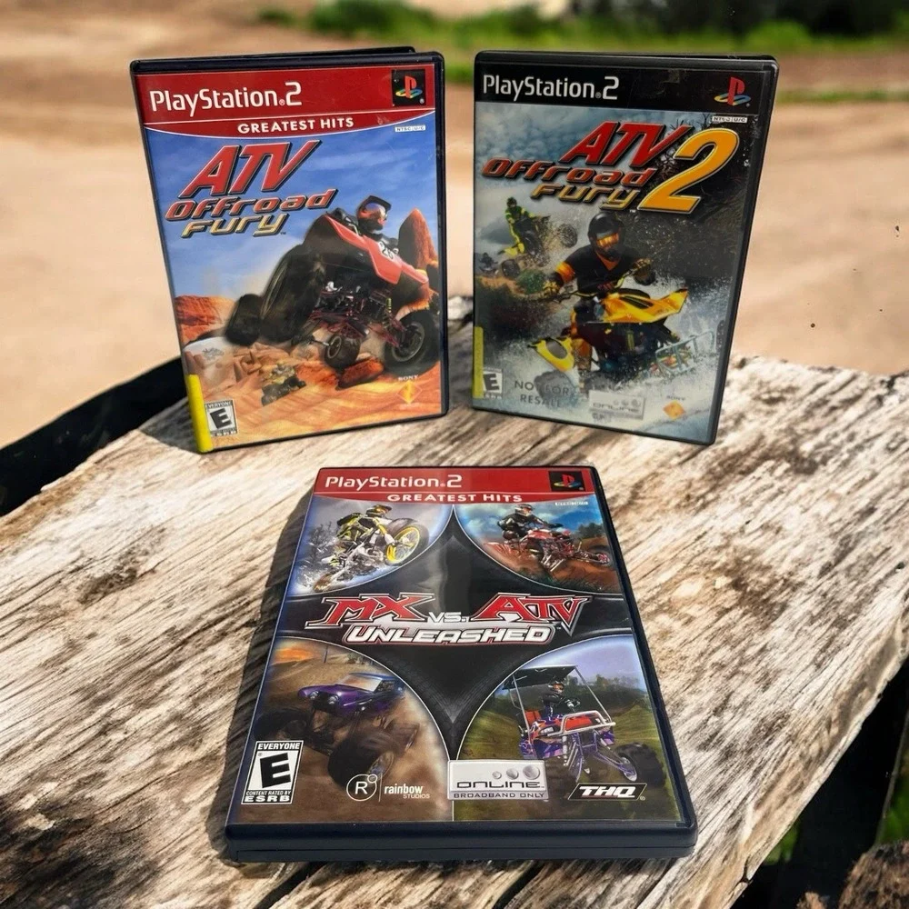 ATV Offroad Fury 2 MX Vs ATV PS2 PlayStation 2 Video Game Bundle Lot of 2